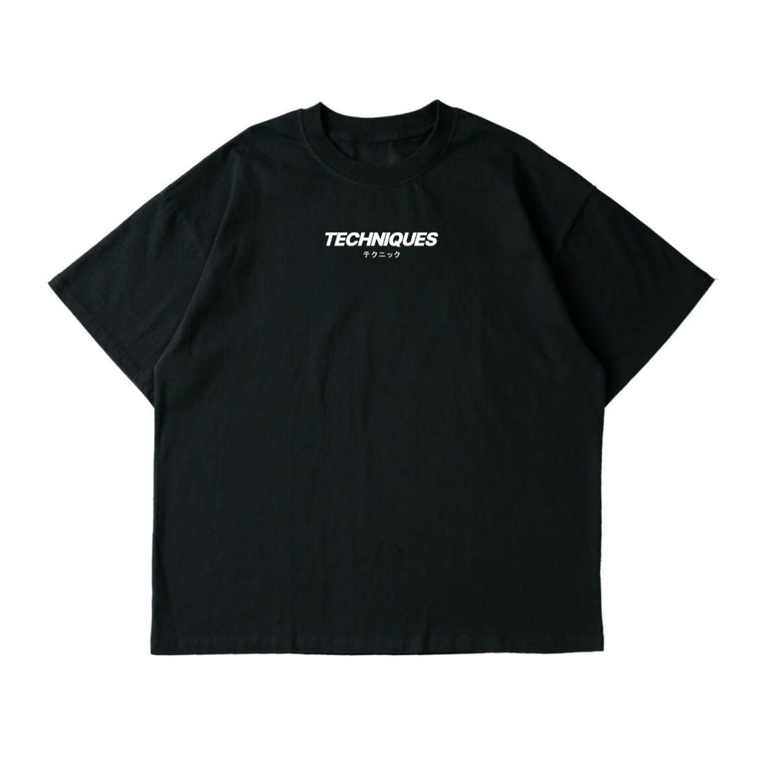 Black Techniques Oversized T-Shirt - Techniques