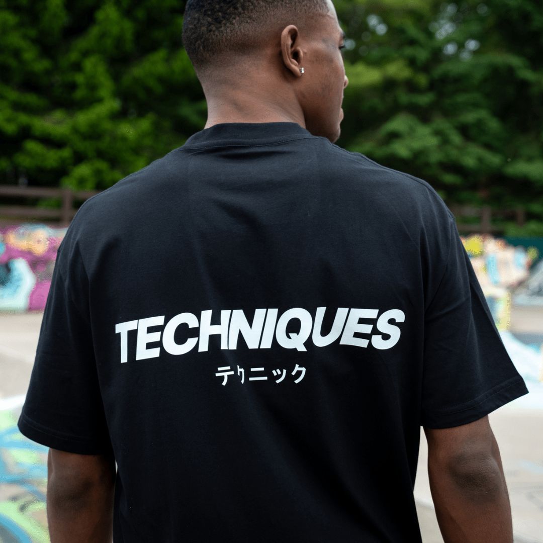 Black Techniques Oversized T-Shirt - Techniques