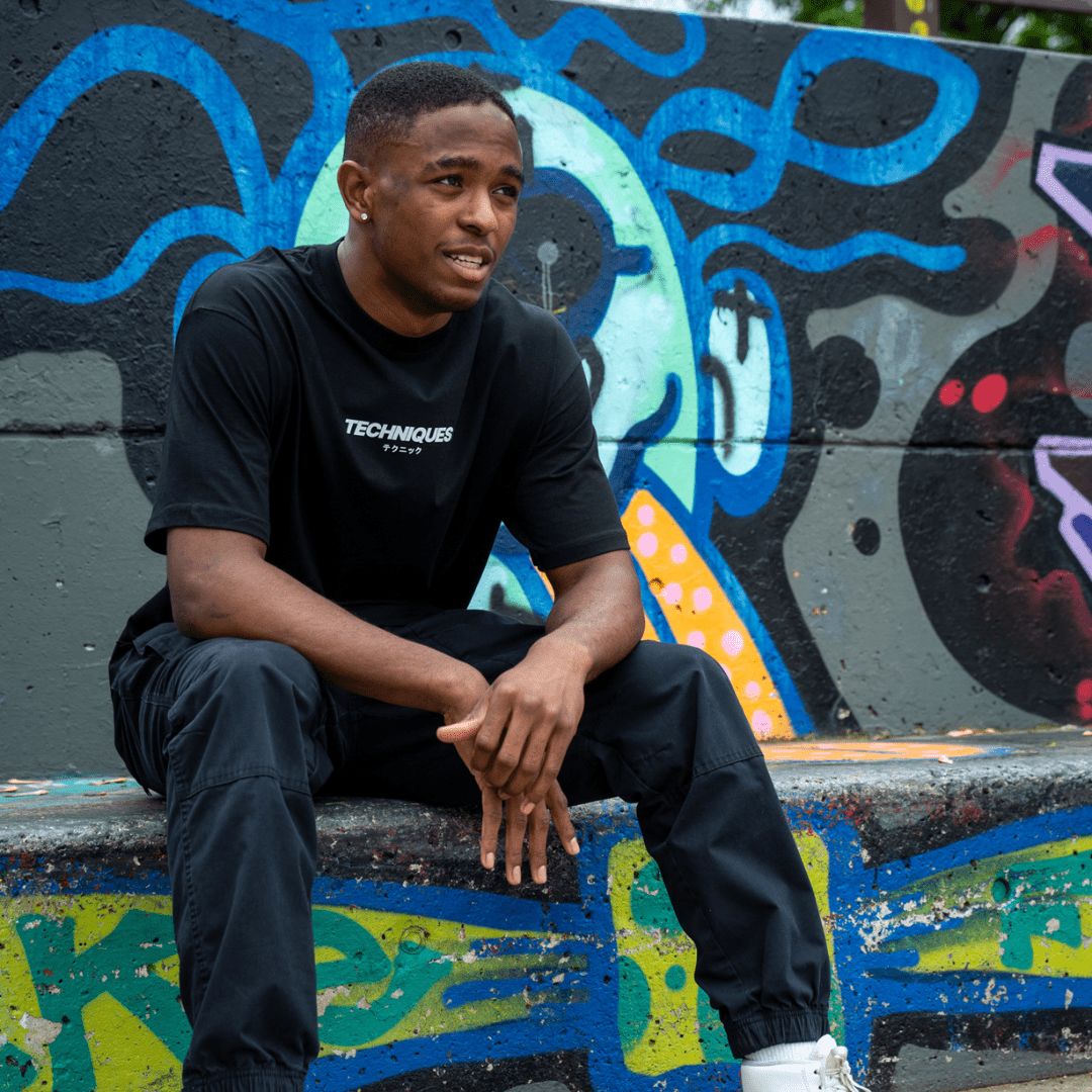 Black Techniques Oversized T-Shirt - Techniques