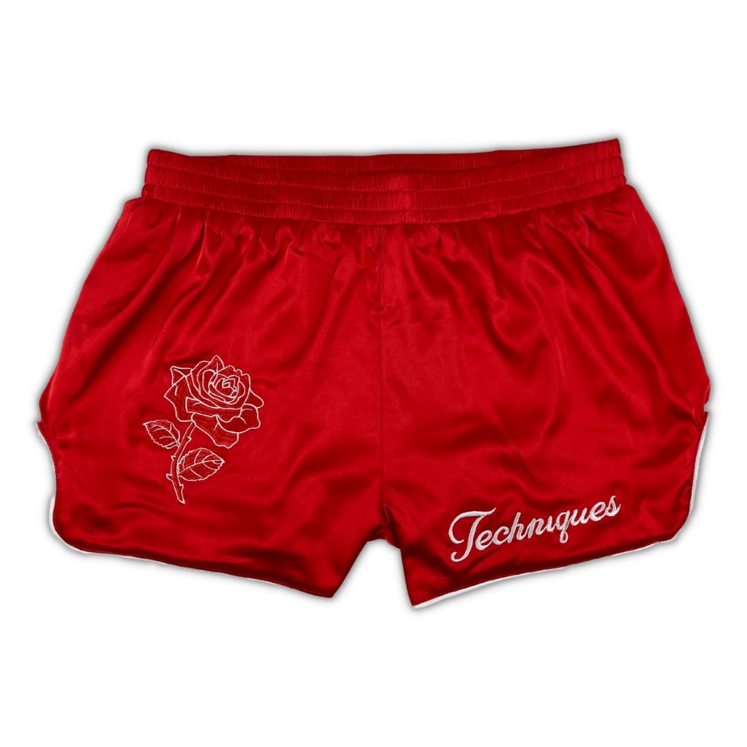 Rosé Retro Muay Thai Shorts - Techniques